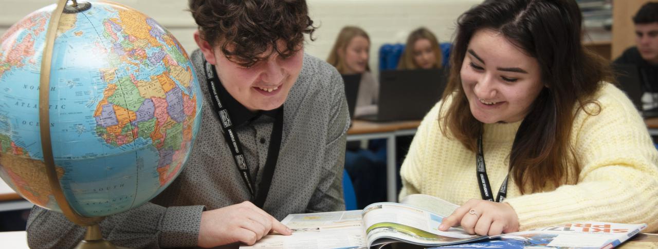 Travel and Tourism students in classroom