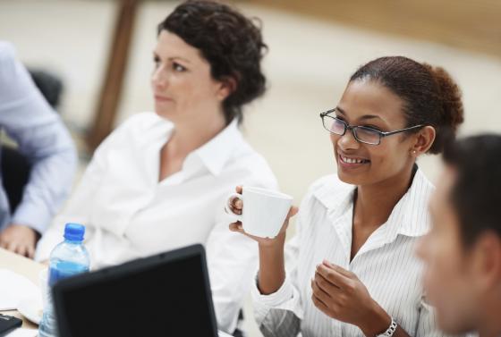 Business women in a meeting