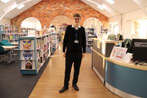 Jack Spenceley, Business Administration Apprentice in work environment