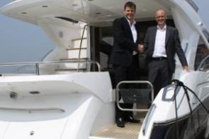 Alex Bowman, Sunseeker Training Manager & Lawrence Vincent, Principal of Bournem